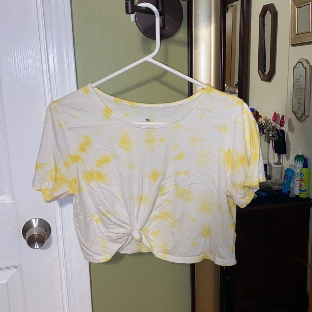 yellow crop top